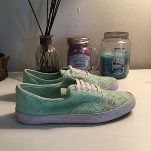 Keds Inspired Mint Lace Sneakers
